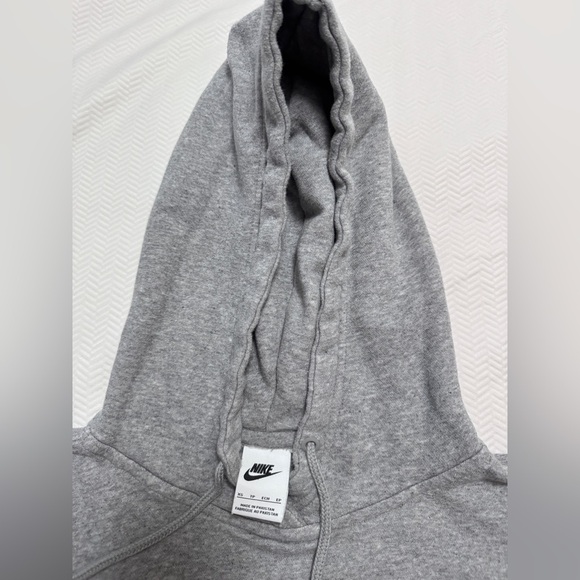 Nike Collection Fleece Oversized Hoodie In Gray Heather XS Size - Picture 7 of 8